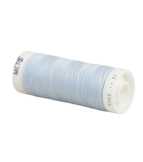 Bobine fil polyester 200m Oeko Tex fabriqué en Europe bleu ciel clair