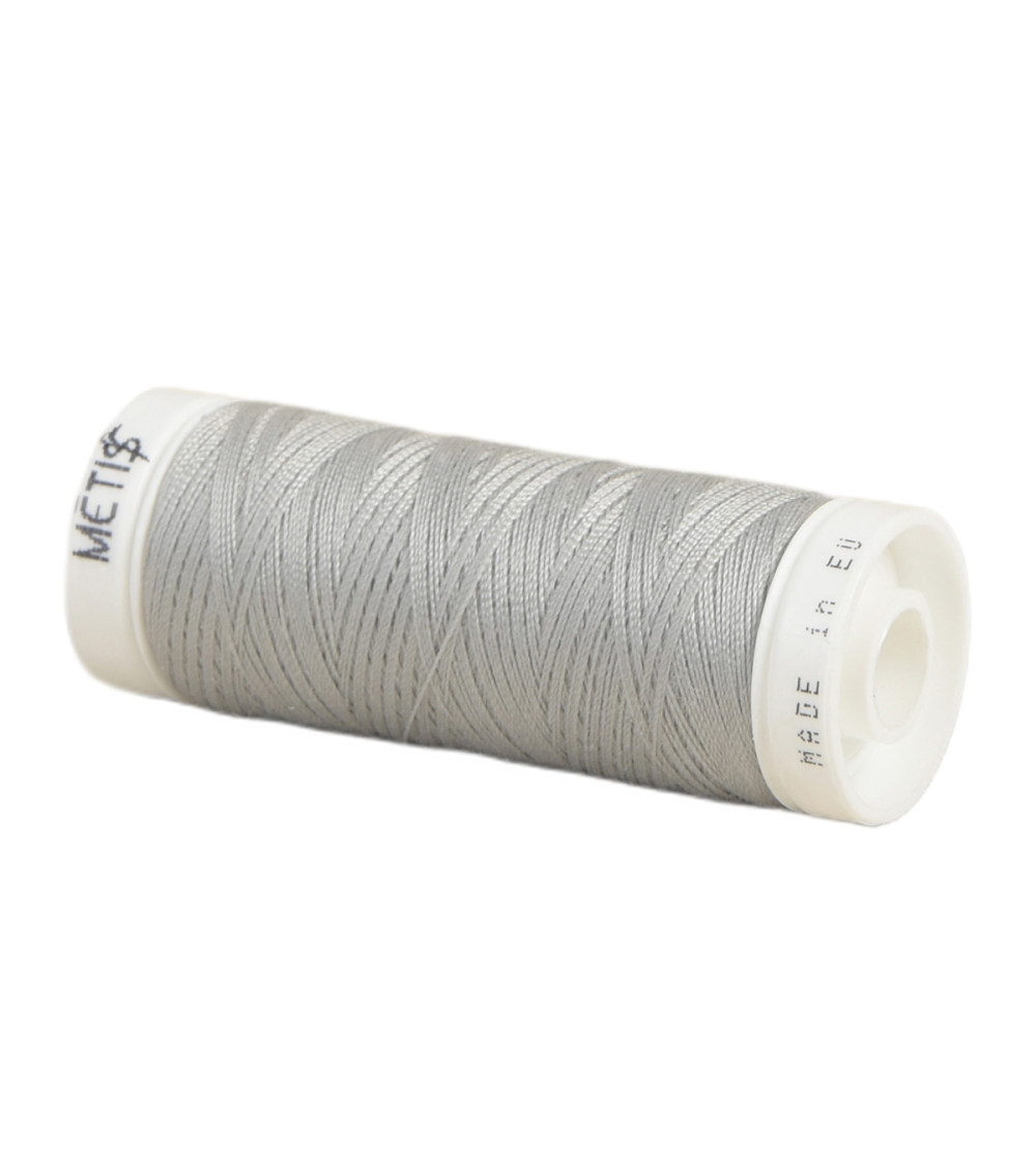Polyester thread spool 200m Oeko Tex made in Europe bobbin gray
