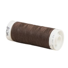 Bobine fil polyester 200m Oeko Tex fabriqué en Europe brun café