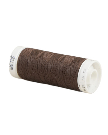 Spule aus Polyestergarn, 200 m, Öko-Tex, hergestellt in Europa, Kaffeebraun