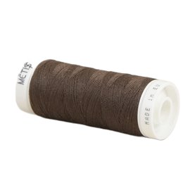 Bobine fil polyester 200m Oeko Tex fabriqué en Europe brun mocca