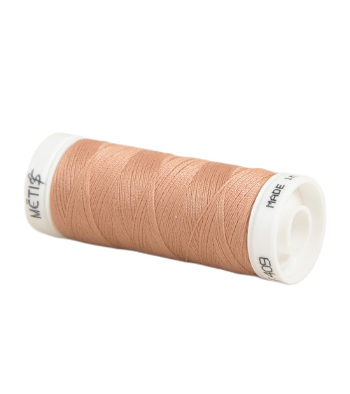 Bobine fil polyester 200m Oeko Tex fabriqué en Europe orange terracotta