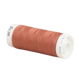 Bobine fil polyester 200m Oeko Tex fabriqué en Europe brun marron