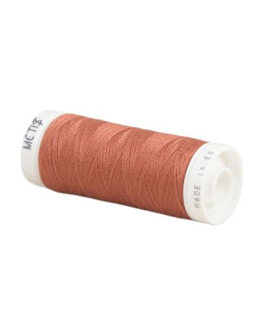 Bobine fil polyester 200m Oeko Tex fabriqué en Europe brun marron