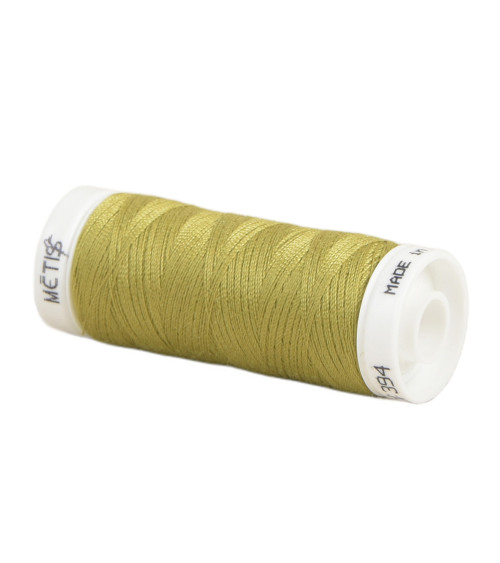 Bobine fil polyester 200m Oeko Tex fabriqué en Europe vert reptile