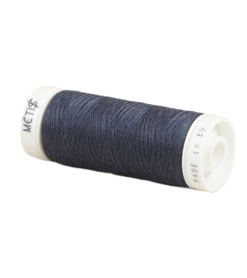 Bobine fil polyester 200m Oeko Tex fabriqué en Europe bleu foncé