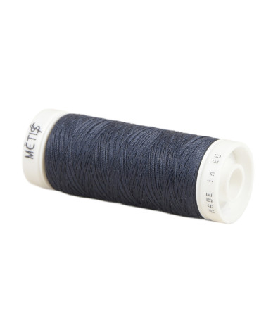 Bobine fil polyester 200m Oeko Tex fabriqué en Europe bleu foncé