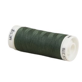 Bobine fil polyester 200m Oeko Tex fabriqué en Europe gris lierre