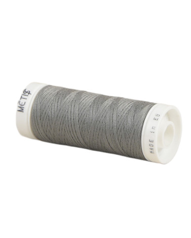 Bobina de hilo de poliéster 200m Oeko Tex fabricado en Europa gris piedra