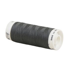 Bobine fil polyester 200m Oeko Tex fabriqué en Europe gris foncé