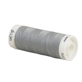 Bobine fil polyester 200m Oeko Tex fabriqué en Europe gris moyen