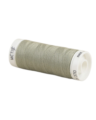 Bobine fil polyester 200m Oeko Tex fabriqué en Europe vert gris