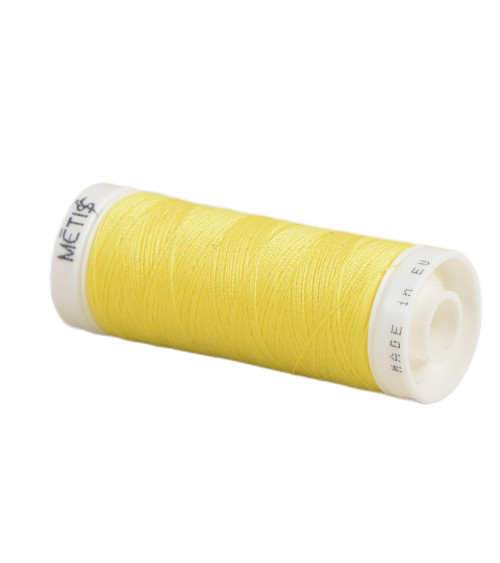 Bobine fil polyester 200m Oeko Tex fabriqué en Europe jaune