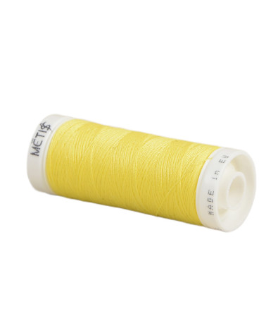 Bobine fil polyester 200m Oeko Tex fabriqué en Europe jaune