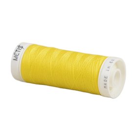 Bobine fil polyester 200m Oeko Tex fabriqué en Europe jaune foncé