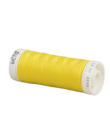 Bobine fil polyester 200m Oeko Tex fabriqué en Europe jaune foncé