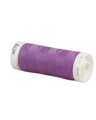 Bobine fil polyester 200m Oeko Tex fabriqué en Europe violet satin