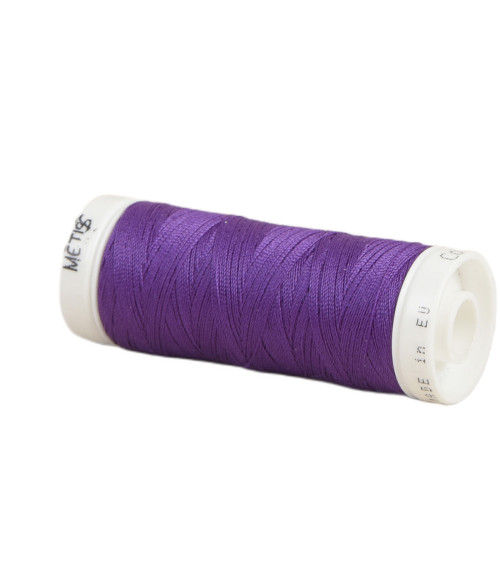 Bobine fil polyester 200m Oeko Tex fabriqué en Europe violet satin