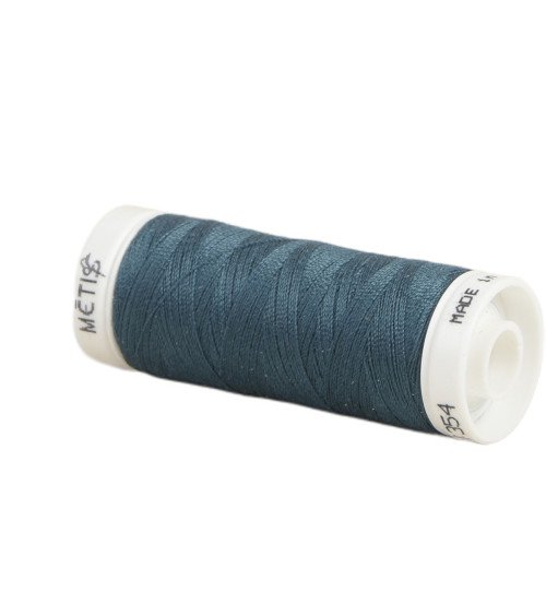 Bobine fil polyester 200m Oeko Tex fabriqué en Europe bleu océan