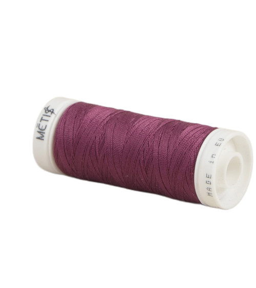 Bobine fil polyester 200m Oeko Tex fabriqué en Europe violet pourpre