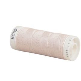 Bobine fil polyester 200m Oeko Tex fabriqué en Europe rose coquillage