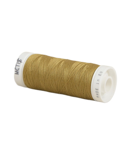 Bobine fil polyester 200m Oeko Tex fabriqué en Europe jaune moutarde