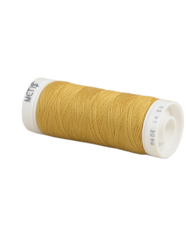 Spool of polyester thread 200m Oeko Tex made in Europe light sahara yellow