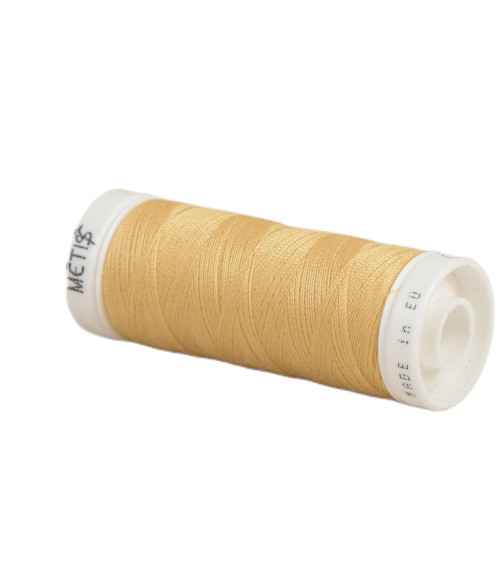 Spool of polyester thread 200m Oeko Tex made in Europe light silt yellow