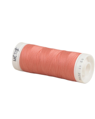 Bobine fil polyester 200m Oeko Tex fabriqué en Europe rouge coral