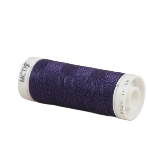 Bobine fil polyester 200m Oeko Tex fabriqué en Europe violet profond