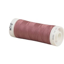 Bobine fil polyester 200m Oeko Tex fabriqué en Europe vieux rose