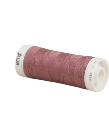 Bobine fil polyester 200m Oeko Tex fabriqué en Europe vieux rose