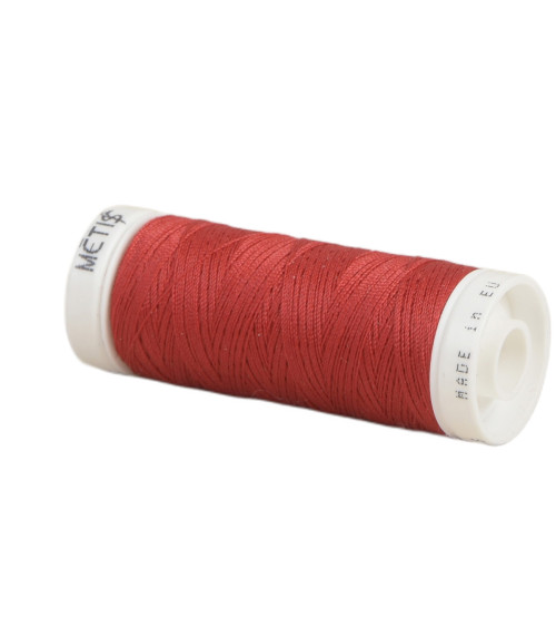 Bobine fil polyester 200m Oeko Tex fabriqué en Europe rouge dragon