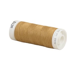 Bobine fil polyester 200m Oeko Tex fabriqué en Europe or désert