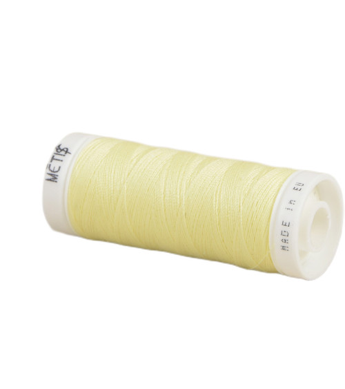 Bobine fil polyester 200m Oeko Tex fabriqué en Europe jaune clair