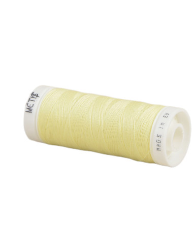Bobine fil polyester 200m Oeko Tex fabriqué en Europe jaune clair