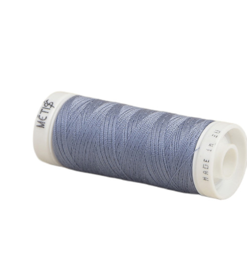 Bobine fil polyester 200m Oeko Tex fabriqué en Europe gris bleu