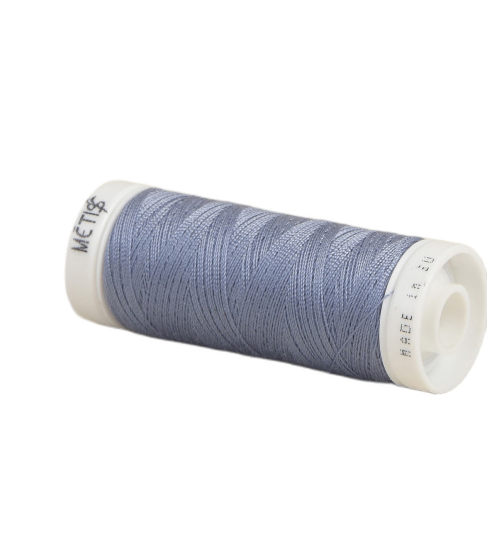 Spule aus Polyestergarn, 200 m, Oeko Tex, hergestellt in Europa, Graublau