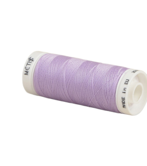 Bobine fil polyester 200m Oeko Tex fabriqué en Europe violet doux