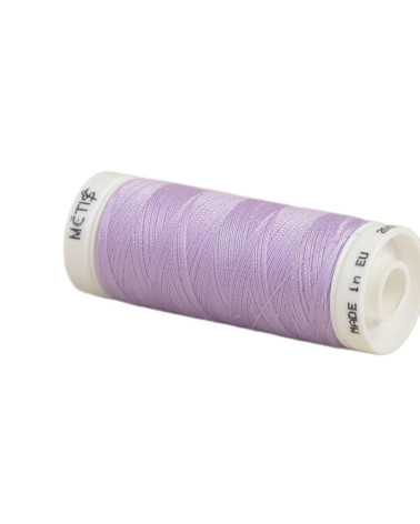 Bobine fil polyester 200m Oeko Tex fabriqué en Europe violet doux