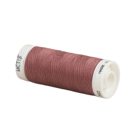 Bobine fil polyester 200m Oeko Tex fabriqué en Europe rose profond