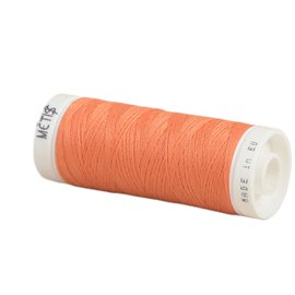 Bobine fil polyester 200m Oeko Tex fabriqué en Europe rouge orange