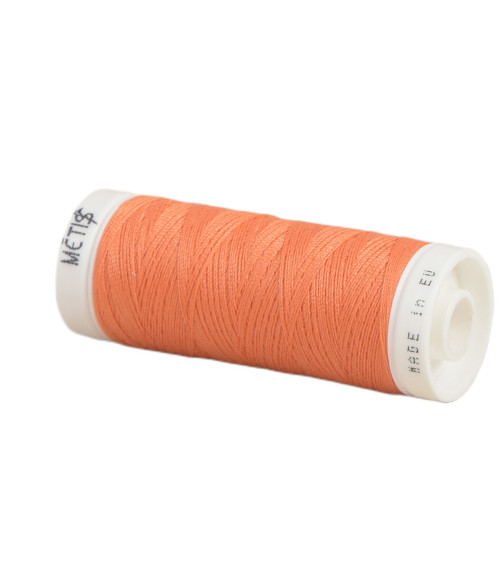 Bobine fil polyester 200m Oeko Tex fabriqué en Europe rouge orange