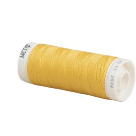 Bobine fil polyester 200m Oeko Tex fabriqué en Europe jaune curry
