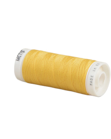 Spool of polyester thread 200m Oeko Tex made in Europe curry yellow