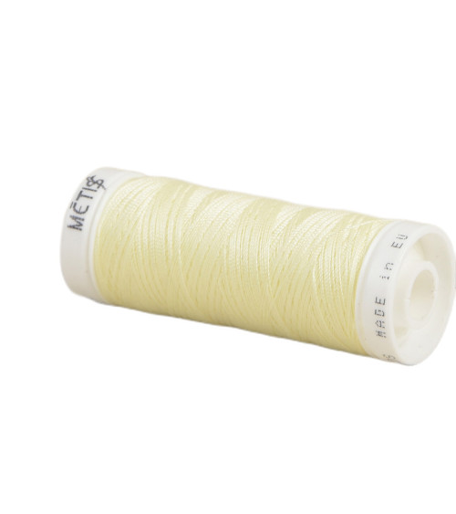 Spool of polyester thread 200m Oeko Tex made in Europe weak yellow