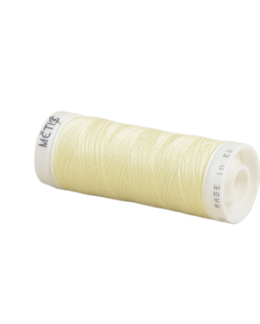 Spool of polyester thread 200m Oeko Tex made in Europe weak yellow