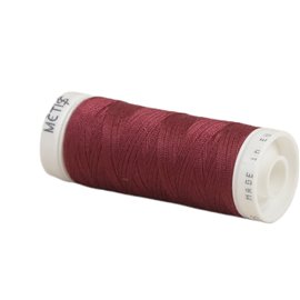 Bobine fil polyester 200m Oeko Tex fabriqué en Europe rouge cerise