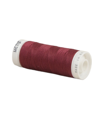Bobina de hilo de poliéster 200m Oeko Tex fabricado en Europa rojo cereza