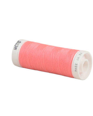 Bobina de hilo de poliéster 200m Oeko Tex fabricado en Europa rosa caramelo